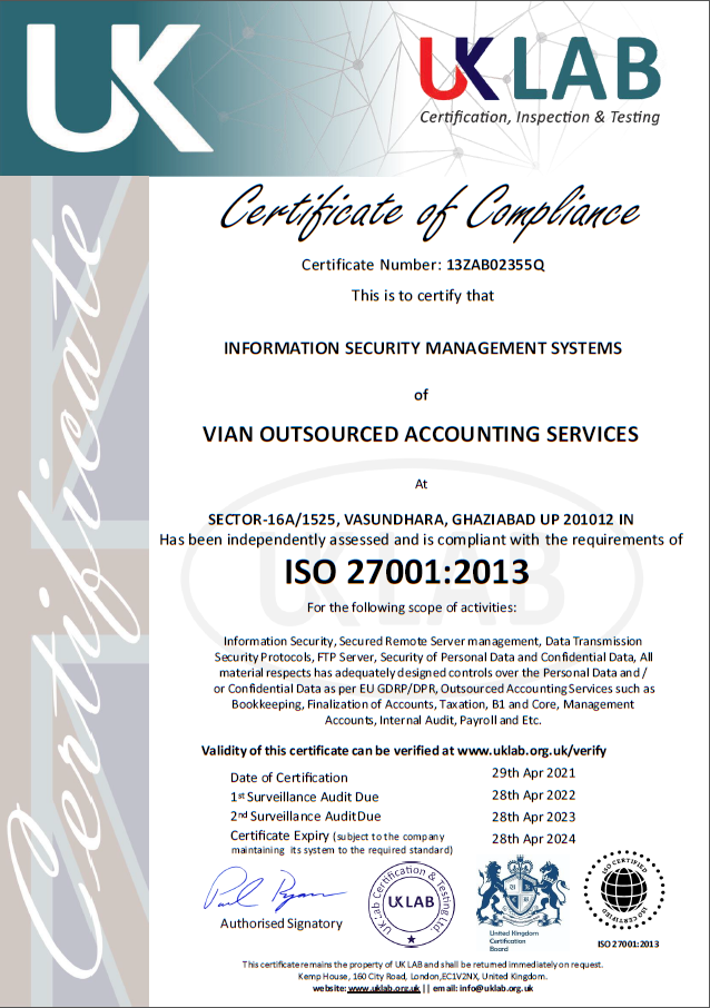 ISO-Certificate