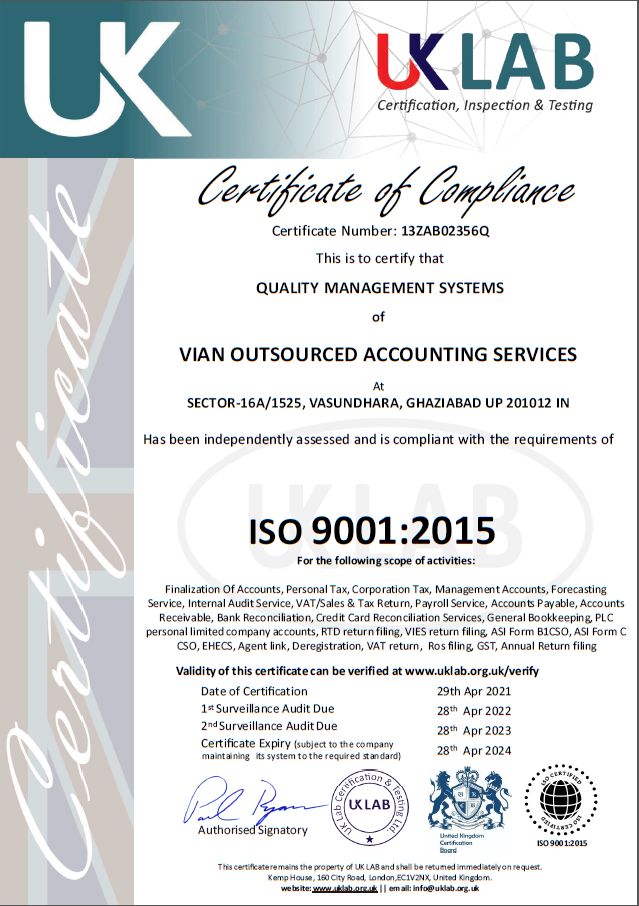 ISO-Certificate